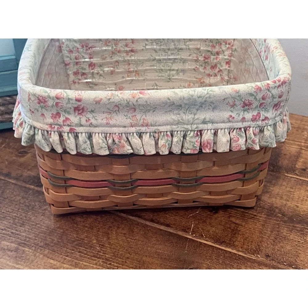 Longaberger 2002 Mother's Day Mom's Memories Basket No Lid Floral Lining